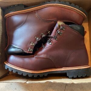 Red Wing Shoes Dark Brown Leather Boots